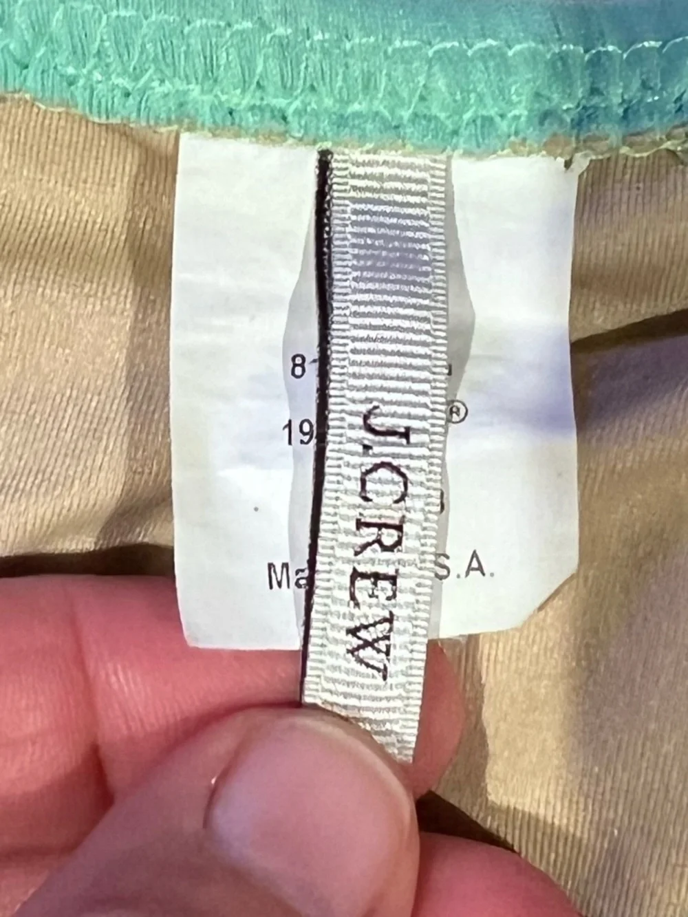 J. Crew Mint Green Tankini with Matching Mid-Rise Bikini Bottom - Picture 2 of 4